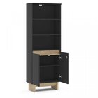 Kit 3 Peças Com 1 Mesa De Canto 1 Estante 1 Aparador Los Ange