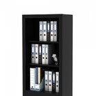 Kit 3 Peças Com 1 Mesa Para Escritório Em L, Estante Livreiro