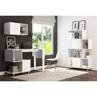 Kit 3 Peças Com Armários E Escrivaninha Branco Tx