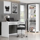 Kit 3 Peças Com Cadeira Para Escritório, Estante Livreiro E E