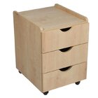 Kit 3 Peças Com Escrivaninha 120cm, Gaveteiro E Prateleira Co