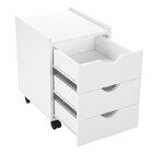 Kit 3 Peças Com Escrivaninha 120cm, Gaveteiro E Prateleira Co