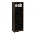 Kit 3 Peças Com Escrivaninha 1 Gaveta, Estante Livreiro E Gav