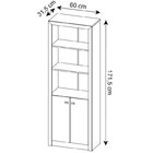 Kit 3 Peças Com Escrivaninha Com Gaveta, Armário Multiuso Alt