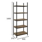 Kit 3 Peças Com Escrivaninha E 2 Estantes Caroline Preto/elmo