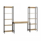 Kit 3 Peças Com Escrivaninha E 2 Estantes Industriais Active