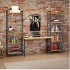 Kit 3 Peças Com Escrivaninha E 2 Estantes Industriais Active