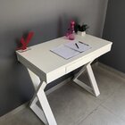 Kit 3 Peças Com Escrivaninha, Gaveteiro Com 4 Gavetas E Estan