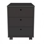 Kit 3 Peças Com Escrivaninha Industrial, Gaveteiro Organizado