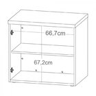 Kit 3 Peças Com Escrivaninha Minimalista, Balcão Multiuso 2 P