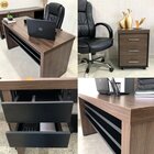 Kit 3 Peças Com Mesa Operacional 1400 Em Tamburato, Gaveteiro