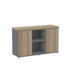 Kit 3 Peças Com Mesa Para Escritório Diretor Em L, Balcão E P