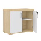 Kit 3 Peças Com Mesa Para Escritório Diretor Em L Tamburato,