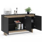 Kit 3 Peças Com Mesa Para Escritório Em L, Armário Baixo E Ba