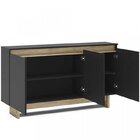 Kit 3 Peças Com Mesa Para Escritório Em L, Armário Baixo E Ba