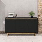 Kit 3 Peças Com Mesa Para Escritório Em L, Armário Baixo E Ba