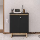 Kit 3 Peças Com Mesa Para Escritório Em L, Armário Baixo E Ba