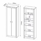 Kit 3 Peças Com Mesa Para Escritório Em L, Armário Multiuso A