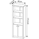 Kit 3 Peças Com Mesa Para Escritório Em L, Armário Multiuso E