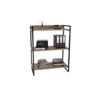 Kit 3 Peças Com Mesa Para Escritório Em L, Estante E Gaveteir