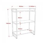 Kit 3 Peças Com Mesa Para Escritório Em L, Estante E Gaveteir