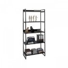 Kit 3 Peças Com Mesa Para Escritório Em L Kuadra E 2 Estantes