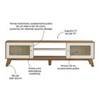 Kit 3 Peças Com Rack Para Tv Até 75 Polegadas, Buffet E Mesa