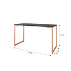 Kit 3 Peças Escrivaninha 120cm E Estante 5 Prateleiras Com Ca