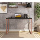 Kit 3 Peças Escrivaninha 120cm E Estante 5 Prateleiras Com Ca