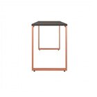 Kit 3 Peças Escrivaninha 120cm E Estante 5 Prateleiras Com Ca