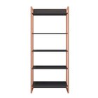 Kit 3 Peças Escrivaninha 120cm E Estante 5 Prateleiras Com Ca