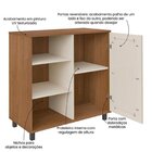 Kit 3 Peças P/ Sala De Estar C/ Mesa De Apoio, Buffet E Rack