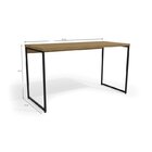 Kit 3 Peças Para Escritório Com 2 Escrivaninhas E Uma Estante