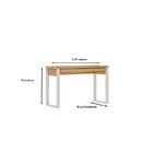 Kit 3 Peças Para Escritório Com Escrivaninha 120cm, Armário 2