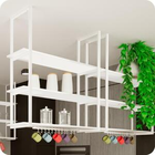 Kit 3 Peças Suporte Industrial Branco Teto Ou Parede 60x29