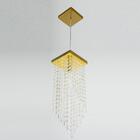 Kit 3 Pendente 7201 Dourado Brilhante C/lamp. 15x1,50cm