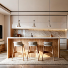 Kit 3 Pendente  Luminária Mini Pequim Fendi 24cm + Led G45