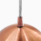 Kit 3 Pendente Bola Cobre Escovado /1 3002 + Lamp