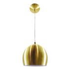 Kit 3 Pendente Bola Dourado Escovado /1 3002 + Lamp