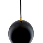 Kit 3 Pendente Bola Preto/dourado /1 3002 + Lamp