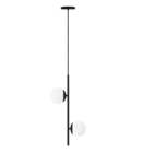 Kit 3 Pendente Globo Vidro 15 Jabuticaba Preto Fosco Bf