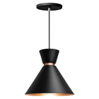 Kit 3 Pendente Lustre Luminária Berlim 23cm Preto