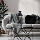 Kit 3 Pendente Lustre Luminária Berlin 15cm Preto + Led Retrô