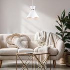 Kit 3 Pendente Lustre Luminária Berlin 23cm Branco + Led Retr