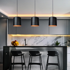 Kit 3 Pendente Lustre Luminária Lisboa Preto