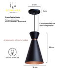 Kit 3 Pendente Lustre Luminária Pequim Berlin Rio Preto