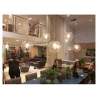 Kit 3 Pendente Redondo Esfera 20cm Dourado E Madelustre