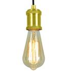 Kit 3 Pendente Tubo Cilindro Nordic Dourado