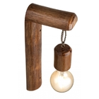 Kit 3 Pendentes Arandela Luminária Madeira Varanda Pergolado