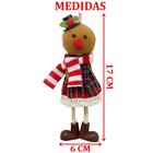 Kit 3 Pendentes Biscoito Xadrez Decoração Árvore Natal 17cm